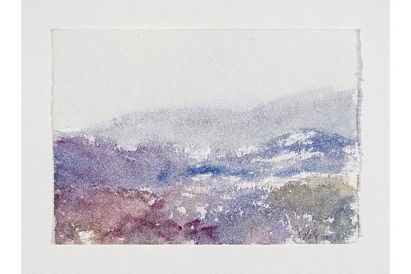 Making Space IX, aquarelle sur papier Saint Armand, 7x5p.